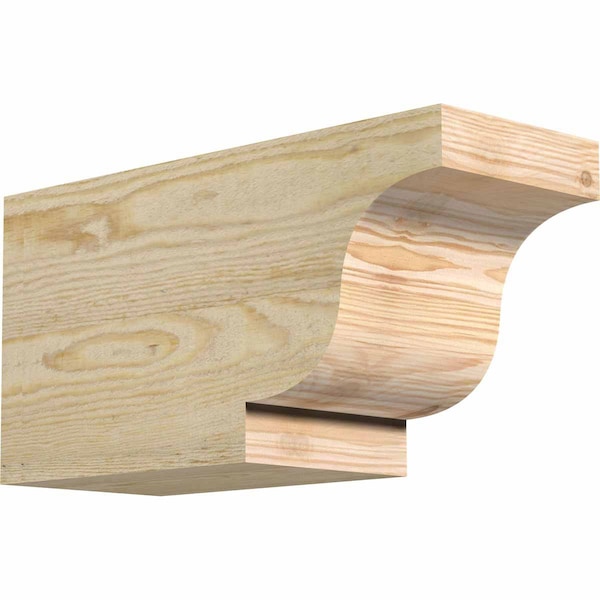 Ekena Millwork Newport Rough Sawn Rafter Tail, Douglas Fir, 6"W x 8"H x 16"L RFT06X08X16NEW00RDF - main